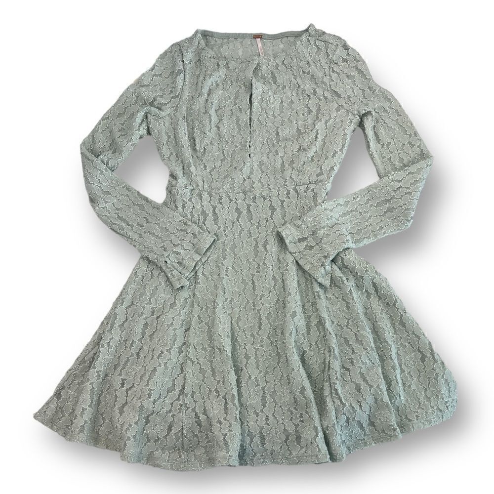 Free People Green Lace Dress Size Small